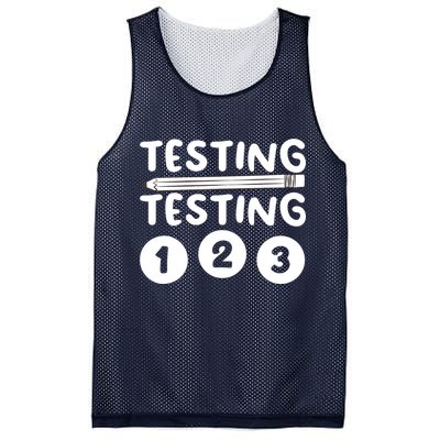 Funny Teacher Testing Design For Wo Testing Teacher Mesh Reversible Basketball Jersey Tank