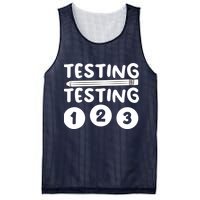 Funny Teacher Testing Design For Wo Testing Teacher Mesh Reversible Basketball Jersey Tank