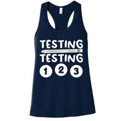 Funny Teacher Testing Design For Wo Testing Teacher Womens Tank Top