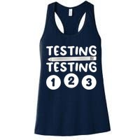Funny Teacher Testing Design For Wo Testing Teacher Womens Tank Top