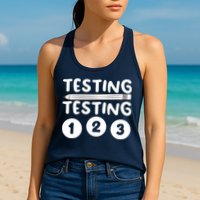 Funny Teacher Testing Design For Wo Testing Teacher Womens Tank Top