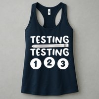 Funny Teacher Testing Design For Wo Testing Teacher Womens Tank Top