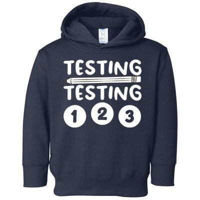 Funny Teacher Testing Design For Wo Testing Teacher Toddler Hoodie