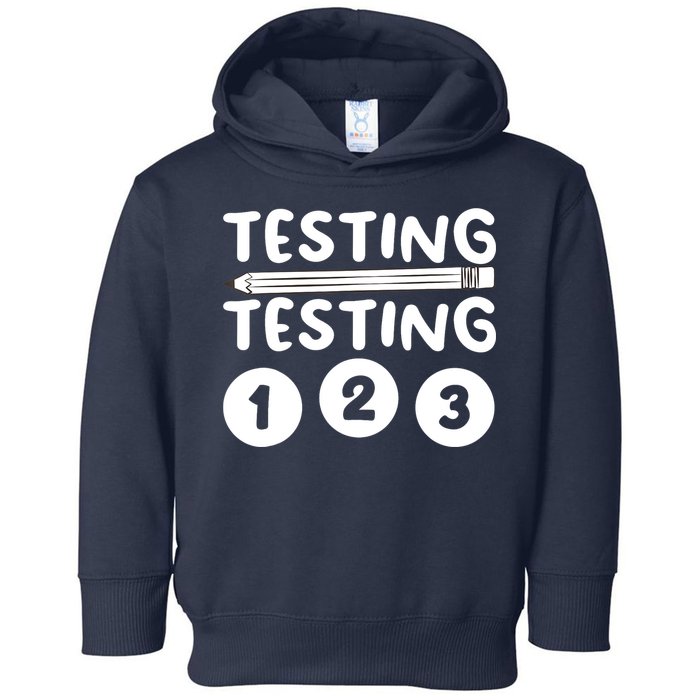 Funny Teacher Testing Design For Wo Testing Teacher Toddler Hoodie