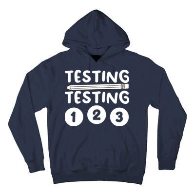 Funny Teacher Testing Design For Wo Testing Teacher Tall Hoodie