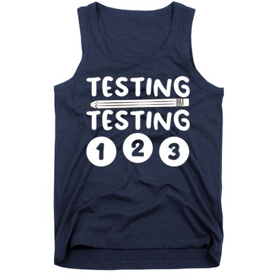 Funny Teacher Testing Design For Wo Testing Teacher Tank Top