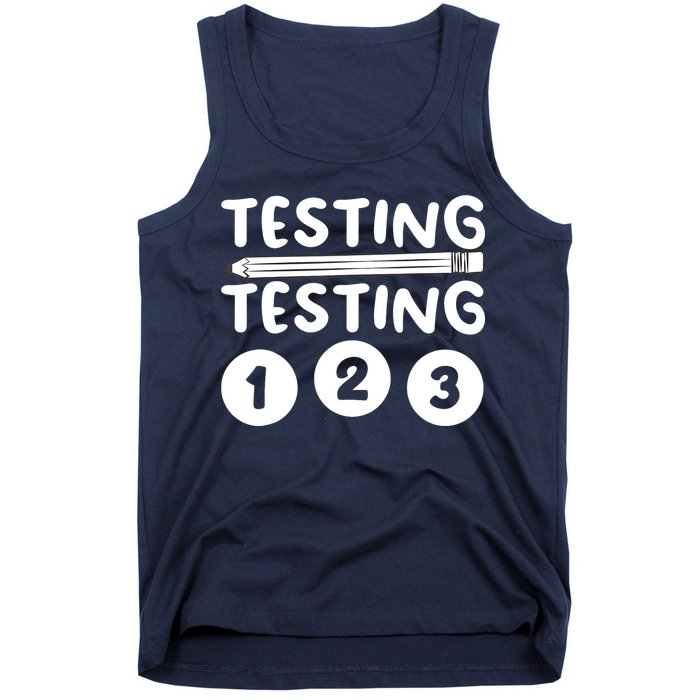 Funny Teacher Testing Design For Wo Testing Teacher Tank Top