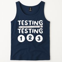 Funny Teacher Testing Design For Wo Testing Teacher Tank Top