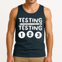 Funny Teacher Testing Design For Wo Testing Teacher Tank Top