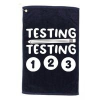 Funny Teacher Testing Design For Wo Testing Teacher Golf Towel