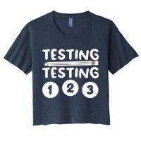Funny Teacher Testing Design For Wo Testing Teacher Crop Top