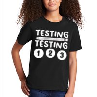 Funny Teacher Testing Design For Wo Testing Teacher Kids T-Shirt