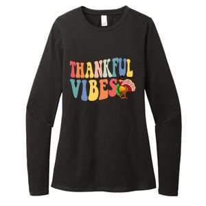 Feeling Thankful Thanksgiving Thankful Vibes Great Gift Womens CVC Long Sleeve Shirt