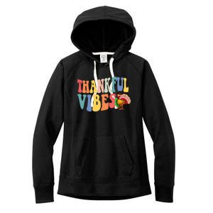 Feeling Thankful Thanksgiving Thankful Vibes Great Gift Women's Fleece Hoodie