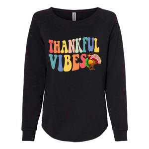 Feeling Thankful Thanksgiving Thankful Vibes Great Gift Womens California Wash Sweatshirt