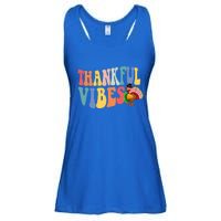 Feeling Thankful Thanksgiving Thankful Vibes Great Gift Ladies Essential Flowy Tank