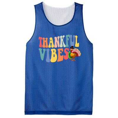 Feeling Thankful Thanksgiving Thankful Vibes Great Gift Mesh Reversible Basketball Jersey Tank