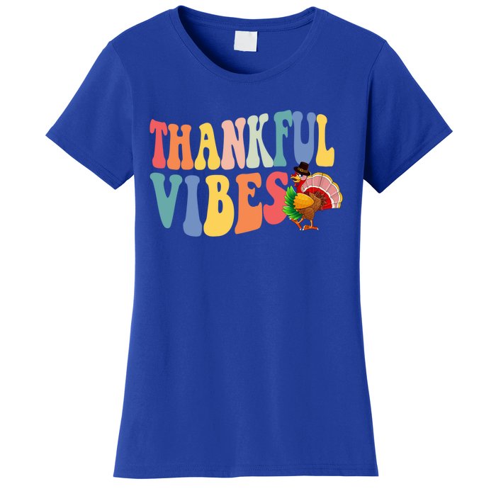 Feeling Thankful Thanksgiving Thankful Vibes Great Gift Women's T-Shirt