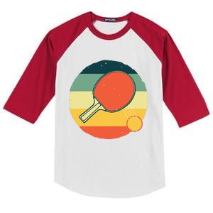 Funny Table Tennis Design For Men Women Ping Pong Players Kids Colorblock Raglan Jersey