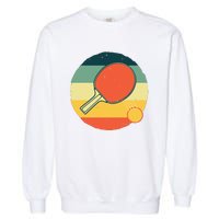 Funny Table Tennis Design For Men Women Ping Pong Players Garment-Dyed Sweatshirt