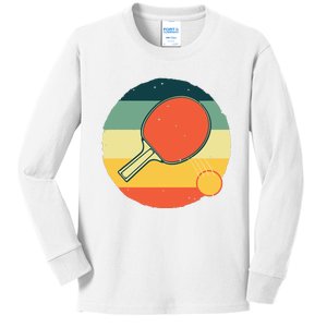 Funny Table Tennis Design For Men Women Ping Pong Players Kids Long Sleeve Shirt