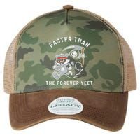 Faster Than The Forever Yeet Run Away Faster Funny Saying Legacy Tie Dye Trucker Hat