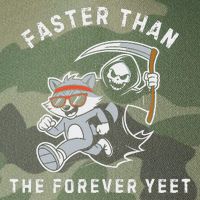 Faster Than The Forever Yeet Run Away Faster Funny Saying Legacy Tie Dye Trucker Hat