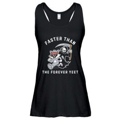 Faster Than The Forever Yeet Run Away Faster Funny Saying Ladies Essential Flowy Tank