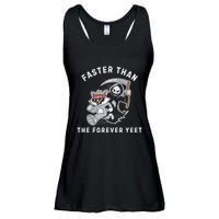 Faster Than The Forever Yeet Run Away Faster Funny Saying Ladies Essential Flowy Tank