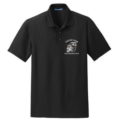 Faster Than The Forever Yeet Run Away Faster Funny Saying Dry Zone Grid Polo