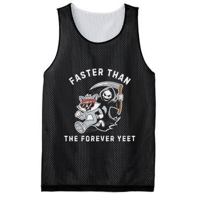 Faster Than The Forever Yeet Run Away Faster Funny Saying Mesh Reversible Basketball Jersey Tank
