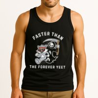 Faster Than The Forever Yeet Run Away Faster Funny Saying Tank Top