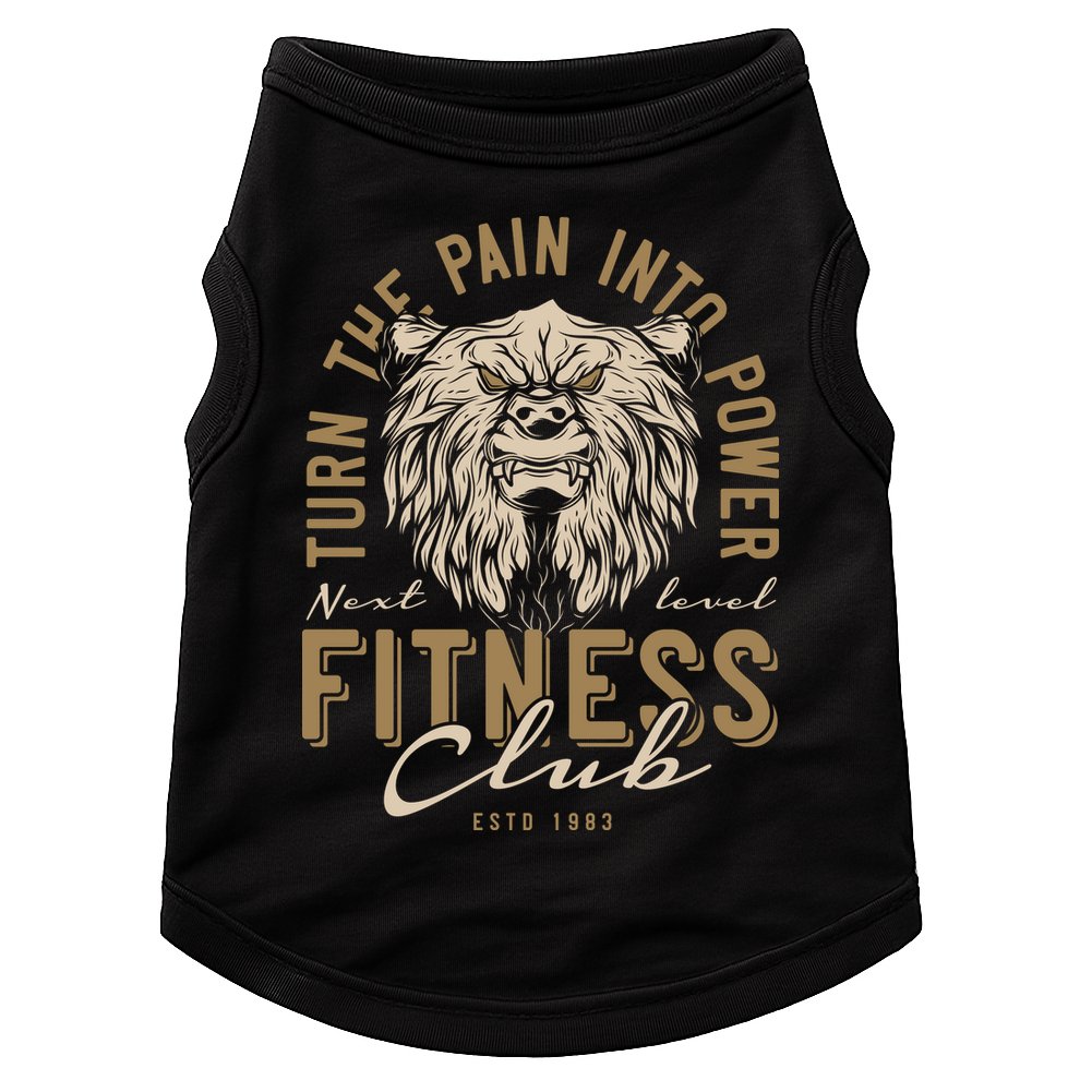 Fitness Turn The Pain Into Power Doggie Tank