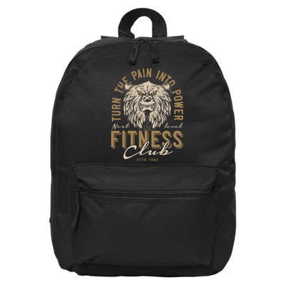 Fitness Turn The Pain Into Power 16 in Basic Backpack