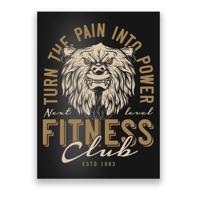 Fitness Turn The Pain Into Power Poster