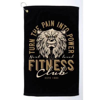 Fitness Turn The Pain Into Power Golf Towel