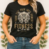Fitness Turn The Pain Into Power Womens T-Shirt