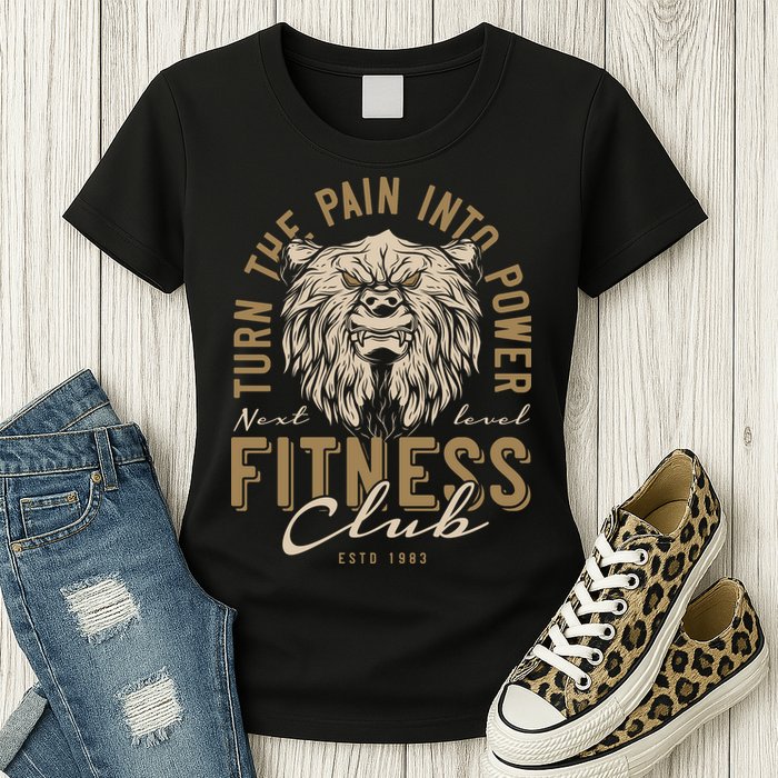 Fitness Turn The Pain Into Power Womens T-Shirt