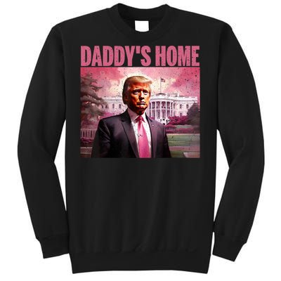 Funny Trump Take America Back DaddyS Home Trump Pink 2024 Sweatshirt