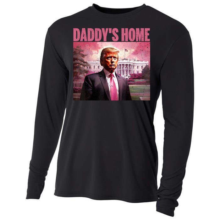 Funny Trump Take America Back DaddyS Home Trump Pink 2024 Cooling Performance Long Sleeve Crew