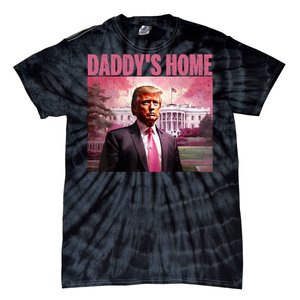 Funny Trump Take America Back DaddyS Home Trump Pink 2024 Tie-Dye T-Shirt