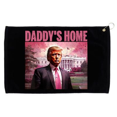 Funny Trump Take America Back DaddyS Home Trump Pink 2024 Grommeted Golf Towel