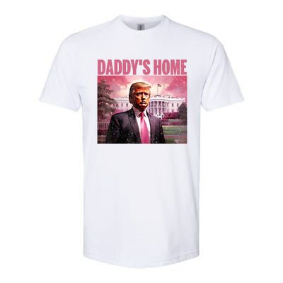 Funny Trump Take America Back DaddyS Home Trump Pink 2024 Softstyle CVC T-Shirt