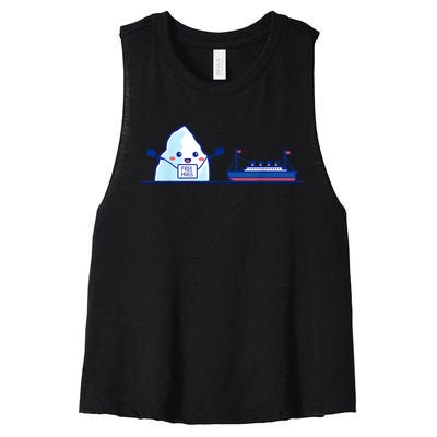 Funny Titanic Titanic Hugs Titanic Lover Kids Titanic Women's Racerback Cropped Tank