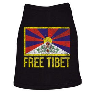 Free Tibet Tibetan Flag Emblem Restore The Dalai Lama Doggie Tank