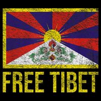 Free Tibet Tibetan Flag Emblem Restore The Dalai Lama Tall T-Shirt