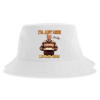 Funny Trump Thanksgiving IM Just Here For The Deviled Eggs Sustainable Bucket Hat