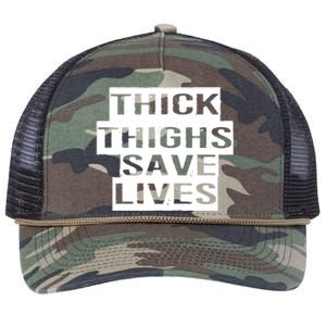 Funny Thick Thighs Save Lives Gym Workout Thicc Lovers Gift Cool Gift Retro Rope Trucker Hat Cap