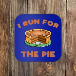 Funny Turkey Trot Run For The Pie Thanksgiving Day Gift Coaster