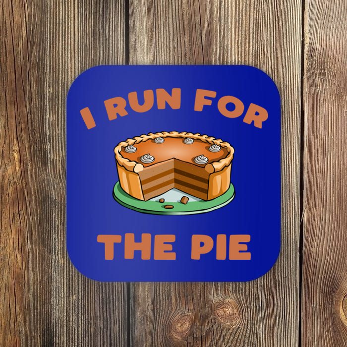 Funny Turkey Trot Run For The Pie Thanksgiving Day Gift Coaster